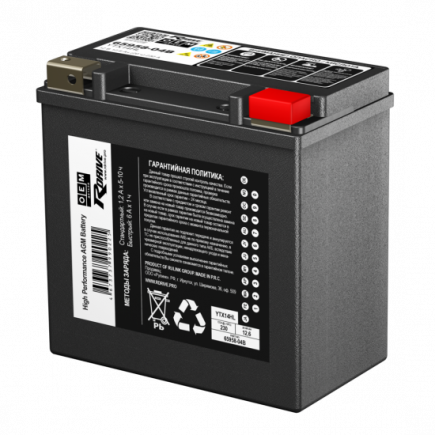 RDrive 12V 12,6Ah (YTX14HL OEM) AGM о.п