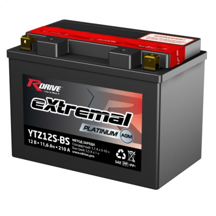 RDrive extremal PLATINUM 12V 11Ah (YTZ12S-BS) AGM